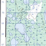 Natural Resources Canada Warkworth Creek East, MB (054K05_E CanMatrix) digital map