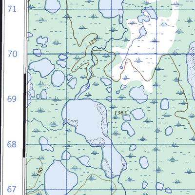 Natural Resources Canada Warkworth Creek East, MB (054K05_E CanMatrix) digital map