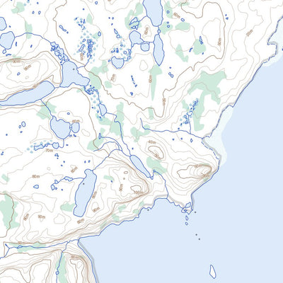 Natural Resources Canada Warrender Bay, NU (077A06 Toporama) digital map
