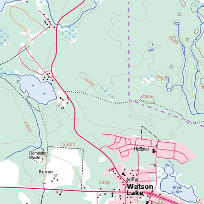 Natural Resources Canada Watson Lake, BC (105A02 Toporama) digital map