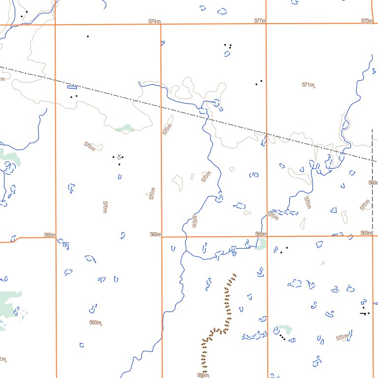 Watson, SK (073A02 Toporama) Map By Natural Resources Canada | Avenza Maps