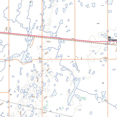 Watson, SK (073A02 Toporama) Map by Natural Resources Canada | Avenza Maps