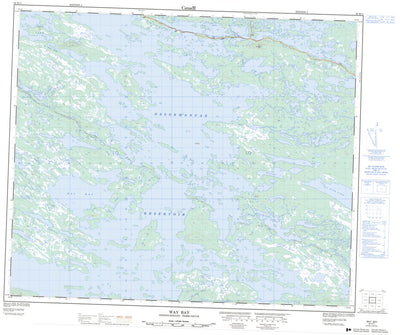 Natural Resources Canada Way Bay, NL (023H11 CanMatrix) digital map