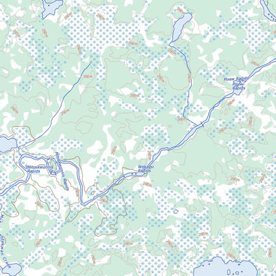 Natural Resources Canada Wechaki Lake, MB (063H10 Toporama) digital map