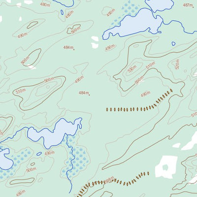 Natural Resources Canada Weeres Lake, SK (074J06 Toporama) digital map