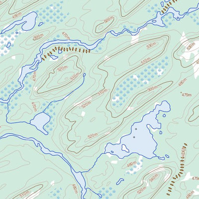 Natural Resources Canada Weeres Lake, SK (074J06 Toporama) digital map