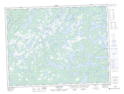 Natural Resources Canada Weir's Pond, NL (002E01 CanMatrix) digital map
