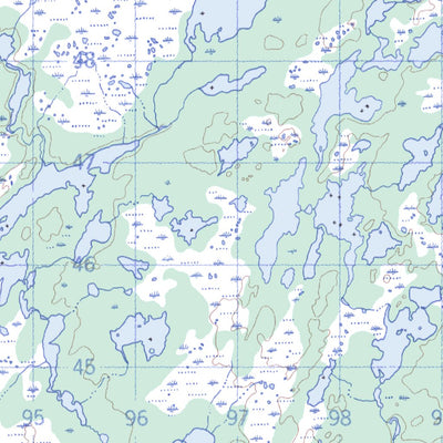 Natural Resources Canada Weir's Pond, NL (002E01 CanMatrix) digital map