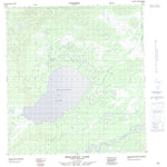 Natural Resources Canada Wellesley Lake, YT (115J05 CanMatrix) digital map