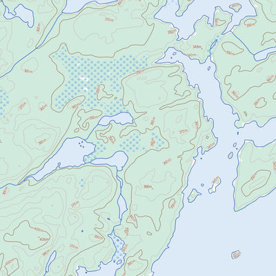 Natural Resources Canada Wepusko Bay (064E02 Toporama) digital map