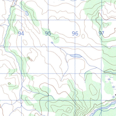 Natural Resources Canada West Hart River, YT (116A14 CanMatrix) digital map