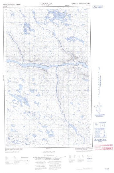 Natural Resources Canada West, NL (013C13_W CanMatrix) digital map