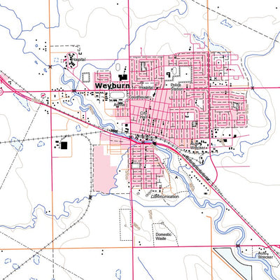 Natural Resources Canada Weyburn (062E12 Toporama) digital map