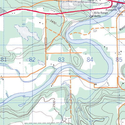Natural Resources Canada Whitecourt, AB (083J04 CanMatrix) digital map