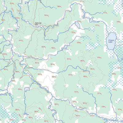 Natural Resources Canada Whitewater Lake, MB (062K16 Toporama) digital map