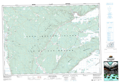 Natural Resources Canada Whycocomagh, NS (011F14 CanMatrix) digital map