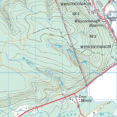 Natural Resources Canada Whycocomagh, NS (011F14 CanMatrix) digital map