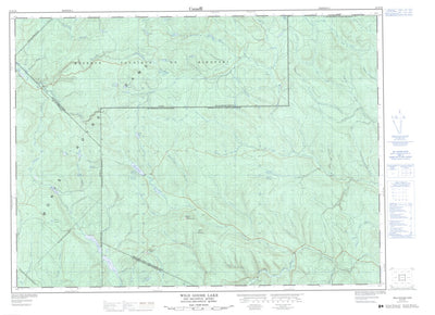 Natural Resources Canada Wild Goose Lake, NB (021N16 CanMatrix) digital map