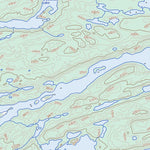 Natural Resources Canada Wiley Lake, SK (074O08 Toporama) digital map