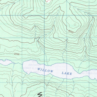 Natural Resources Canada Willow Lake, YT (115P02 CanMatrix) digital map