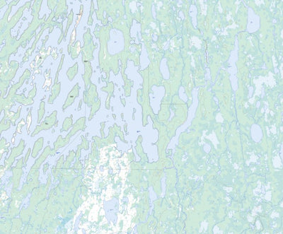 Natural Resources Canada Winisk Lake, ON (043D14 Toporama) digital map