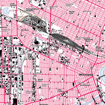 Natural Resources Canada Winnipeg, MB (062H14 Toporama) digital map