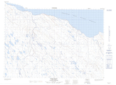 Natural Resources Canada Wise Point, NU (087B15 CanMatrix) digital map
