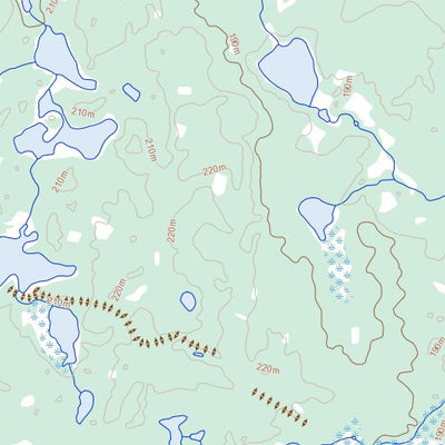 Natural Resources Canada Wither Lake, MB (064I15 Toporama) digital map