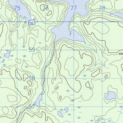 Natural Resources Canada Wood Lake, MB (064H05 CanMatrix) digital map