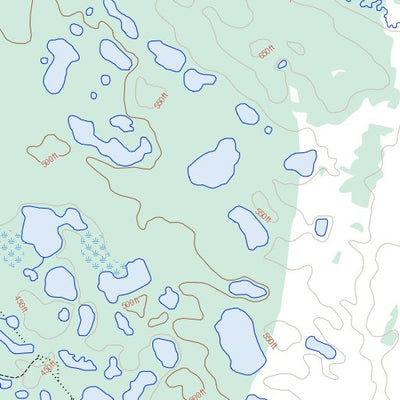 Natural Resources Canada Wounded Bear Lake, NT (106N10 Toporama) digital map