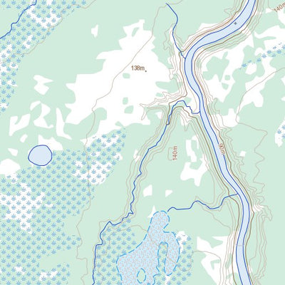 Natural Resources Canada Yakawosis Creek, MB (053N14 Toporama) digital map