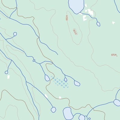 Natural Resources Canada Yatage Lakes (106P11 Toporama) digital map