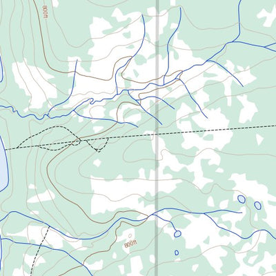 Natural Resources Canada Yeltea Lake, NT (106I14 Toporama) digital map