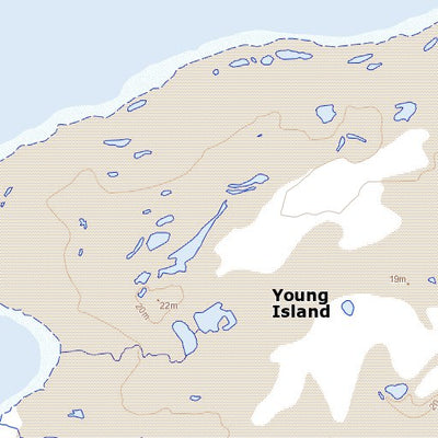 Natural Resources Canada Young Island, NU (068E06 Toporama) digital map