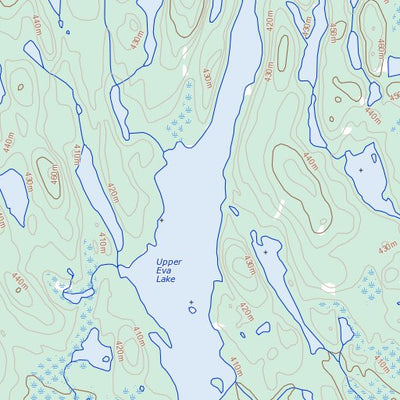 Natural Resources Canada Young Lake (074P10 Toporama) digital map