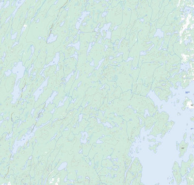 Natural Resources Canada Zangeza Bay, MB (064L01 Toporama) digital map