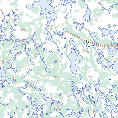 Natural Resources Canada Zyena Lake, NT (075N13 Toporama) digital map