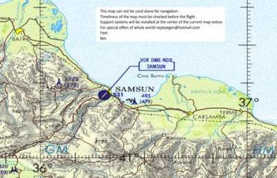 Nejat Yegen SAMSUN1000 digital map