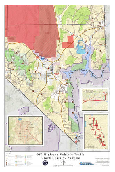 Nevada Department of Conservation and Natural Resources Clark County OHV Trails digital map