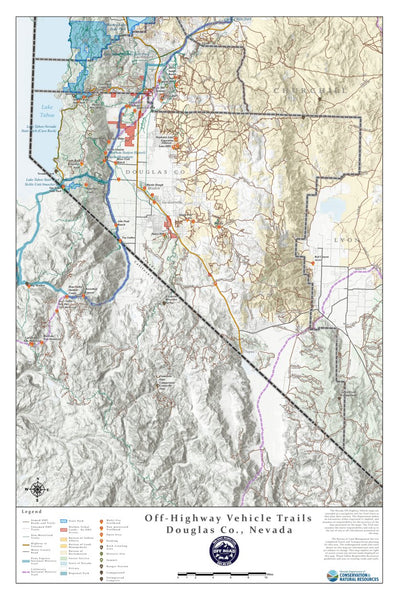 Nevada Department of Conservation and Natural Resources Douglas County OHV Trails digital map