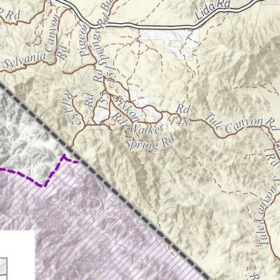 Nevada Department of Conservation and Natural Resources Esmerelda County OHV Trails digital map