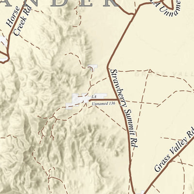 Nevada Department of Conservation and Natural Resources Lander and Eureka County OHV Trails digital map