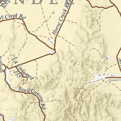 Nevada Department of Conservation and Natural Resources Lander County OHV Trails digital map