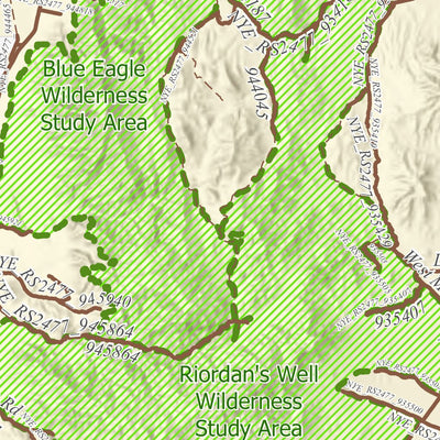Nevada Department of Conservation and Natural Resources North Eastern Nye County OHV Trails digital map