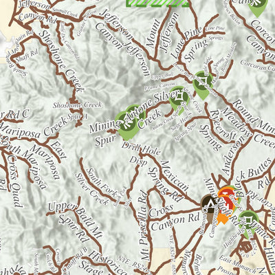 Nevada Department of Conservation and Natural Resources North West Nye County OHV Trails digital map
