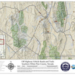 Nevada Department of Conservation and Natural Resources Southern White Pine County OHV Trails digital map