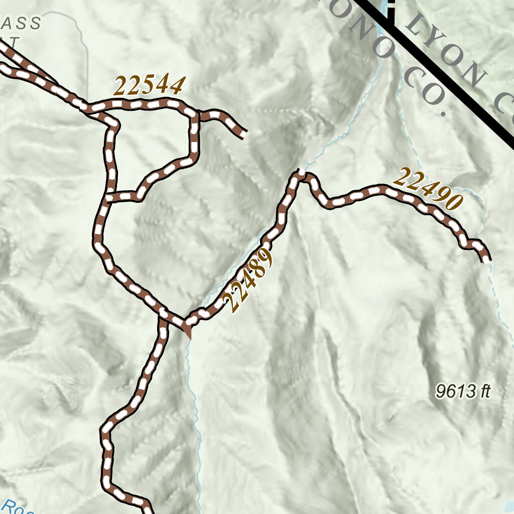 Sweetwater Mountains OHV Trails Map by Nevada Department of ...