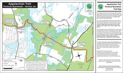 Appalachian Trail Pochuck Boardwalk, NJ Map by New YorkNew Jersey