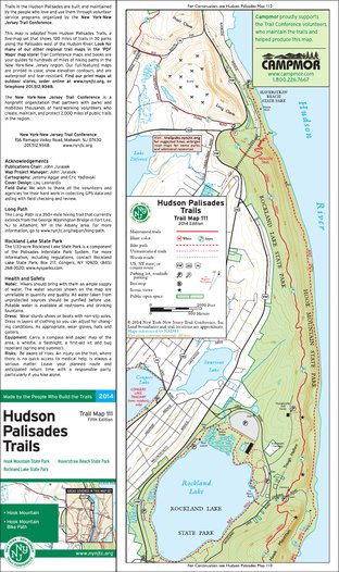 New York-New Jersey Trail Conference *OLD EDITION* 111 - Hudson Palisades (#4) - 2014 - Trail Conference bundle exclusive