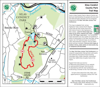 New York-New Jersey Trail Conference Silas Condict County Park, NJ digital map